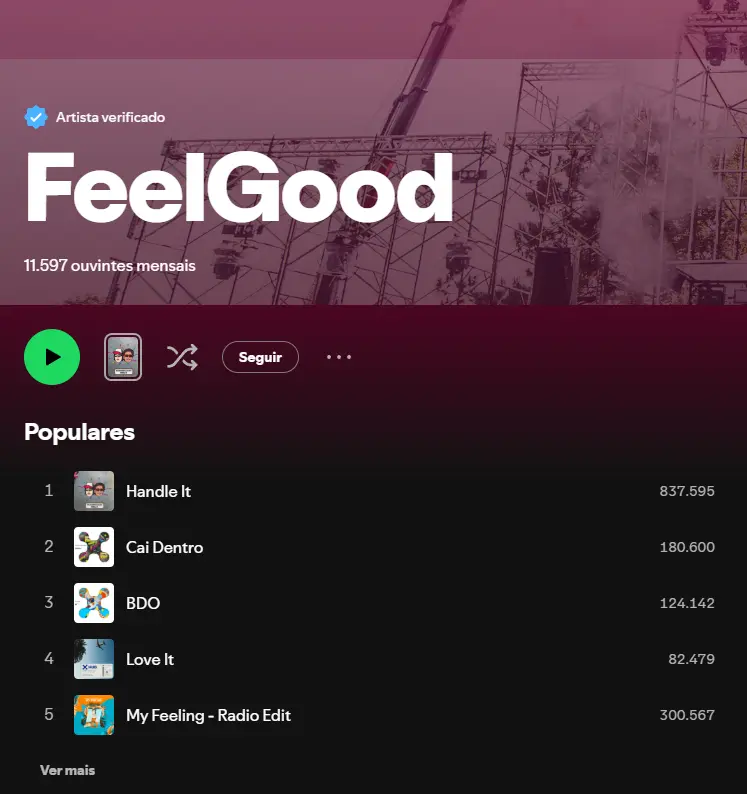 FeelGood Spotify profile screenshot